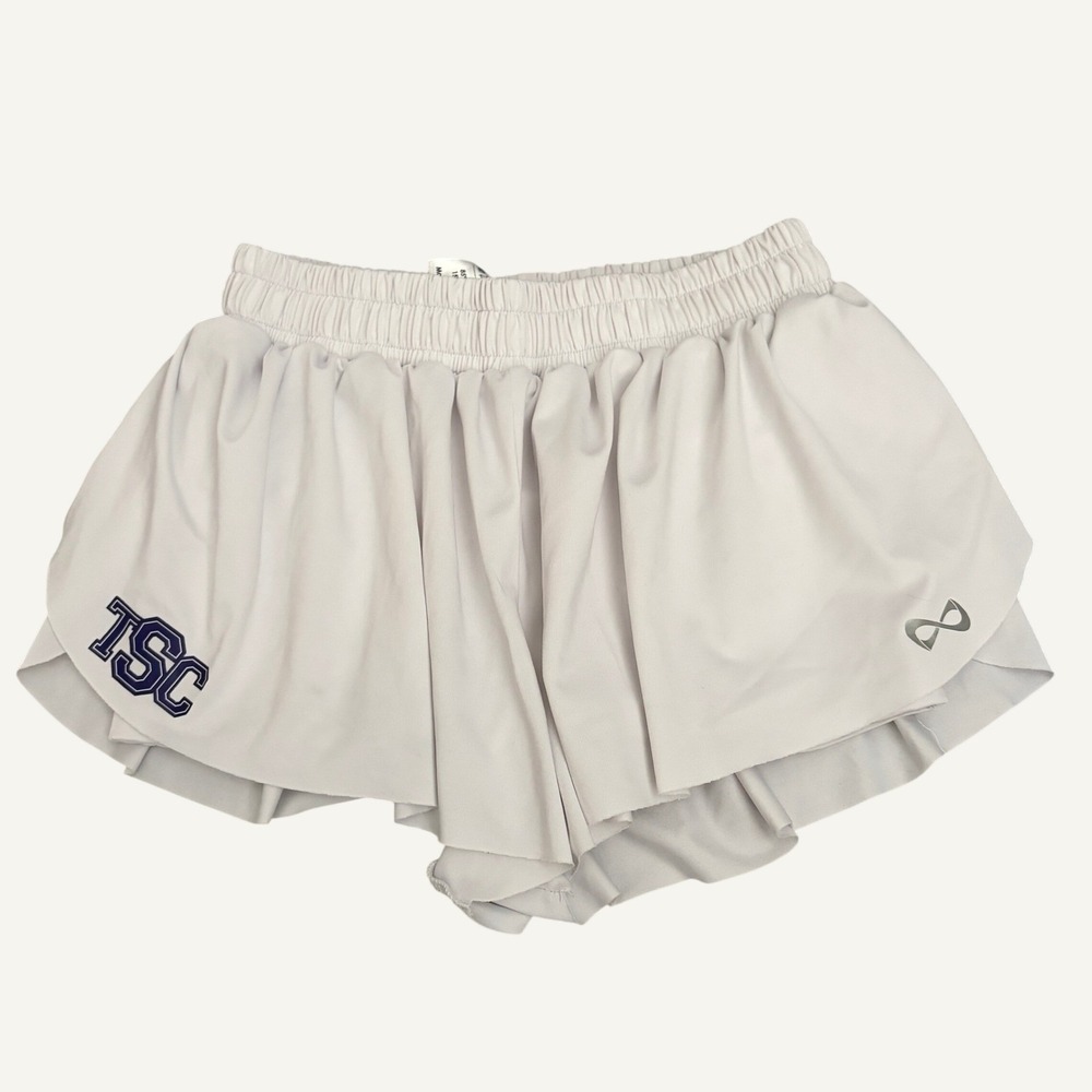 Nfinity TSC White Double Layer Cheerleading Shorts Youth Large Girls‎ Athletic